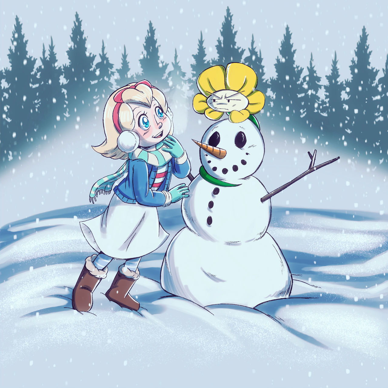 THE FIRST HUMAN - Snow Day by brittninja on DeviantArt