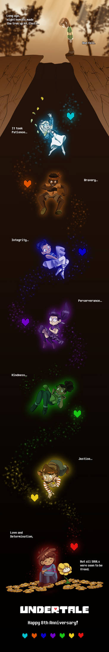 The Eight Humans - Undertale 8th Anniversary by brittninja on DeviantArt