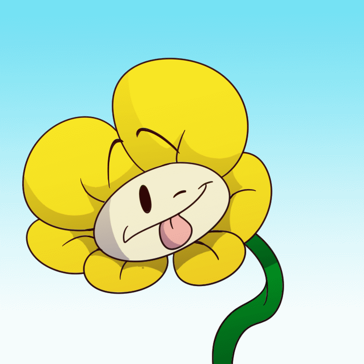 Flowey Animation Howdy, it's Flowey! Flowey the flower! :P (GIF) by brittninja on DeviantArt