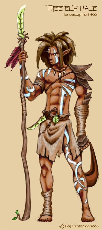 Concept Art - Tree Elf Male