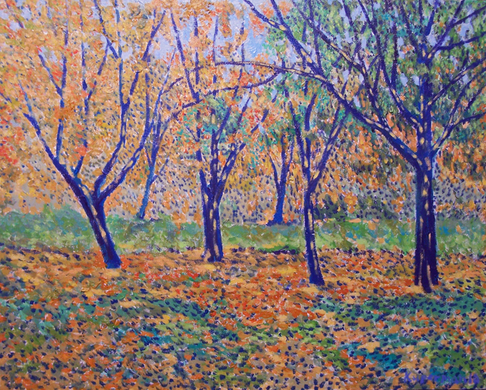 Impressionistic Autumn Trees