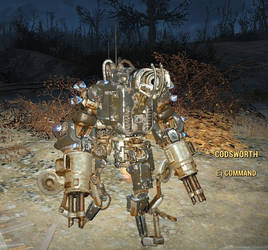 Codsworth Toting Miniguns Vanilla Version