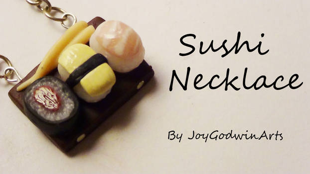 Sushi Board Necklace- Polymer Clay