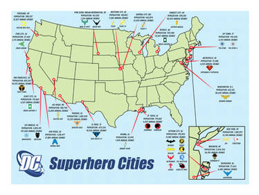 DC Superhero Cities