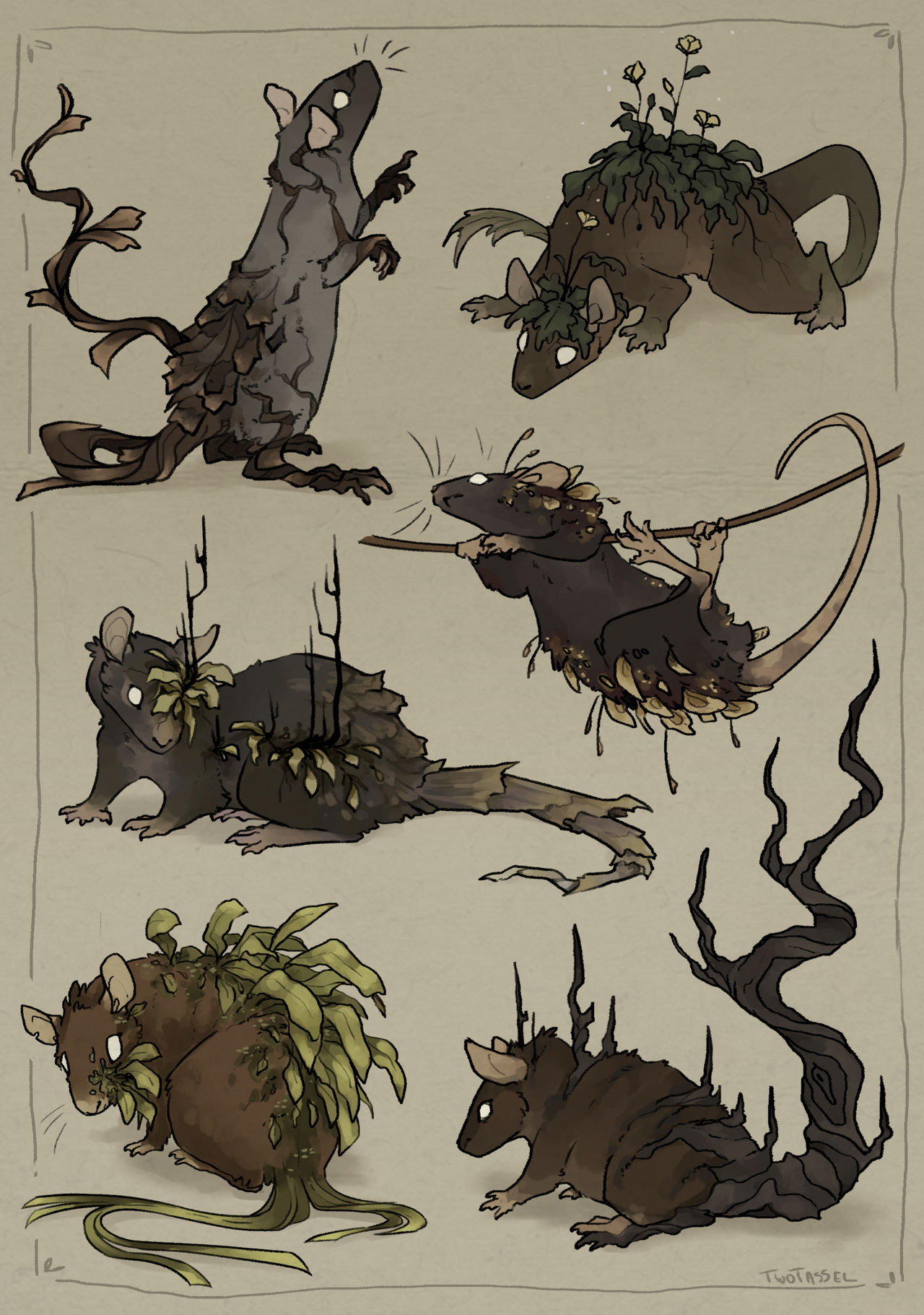 Rat Deviantart Plant Rats by TwoTassel on DeviantArt