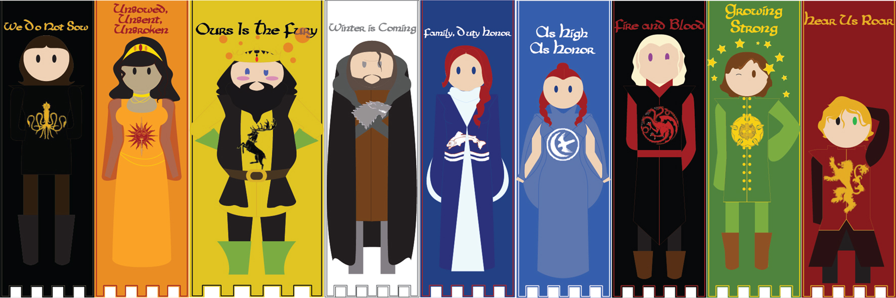 The Great Houses Banners By Nekodemonstar On Deviantart