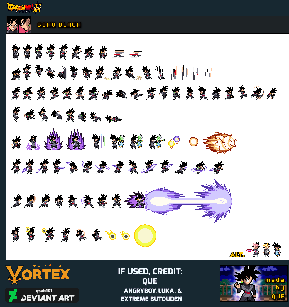 Goku Black LSW Sheet by qsab101 on DeviantArt