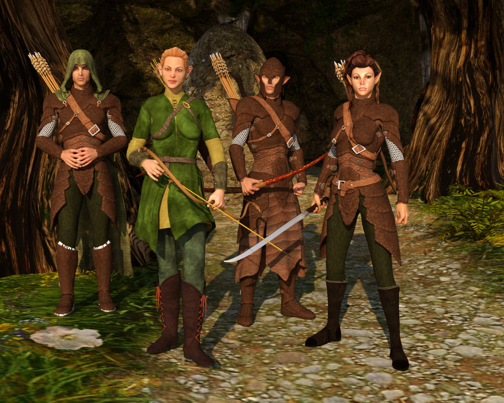 Elf Jujitsu Elven Fighters by Dracis3D on DeviantArt