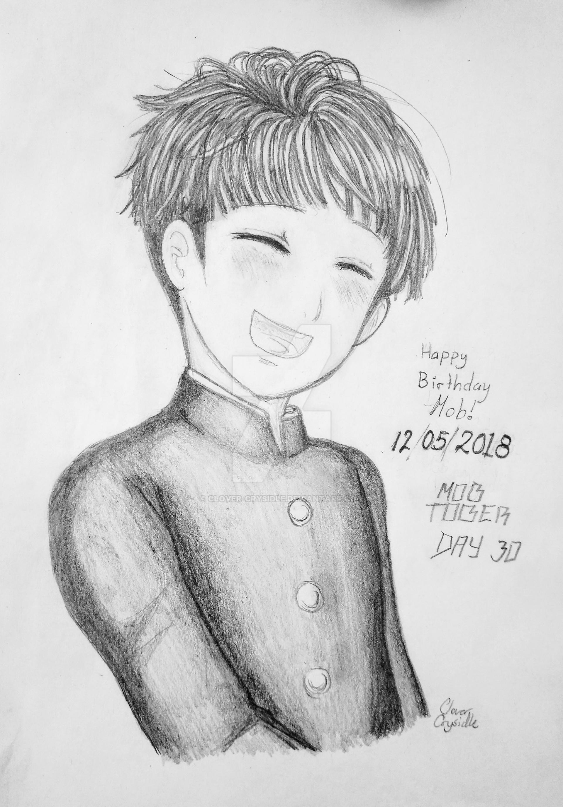 Mob Psycho 100 fanart: Shigeo Kageyama smile by Clover-crysidle on ...