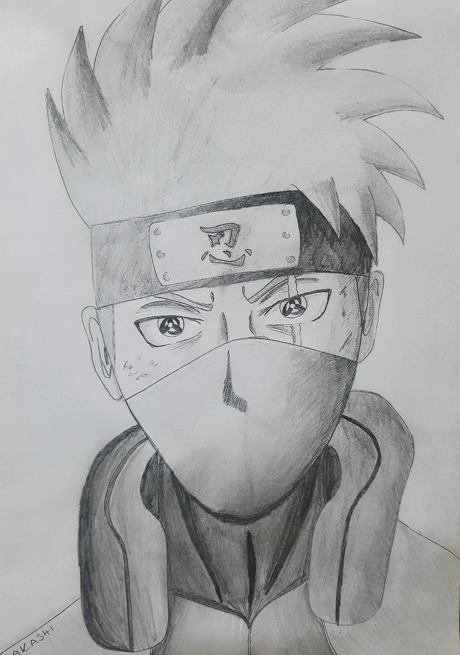 kakashi) from naruto sketch drawing by CreepyKeyPasta on DeviantArt