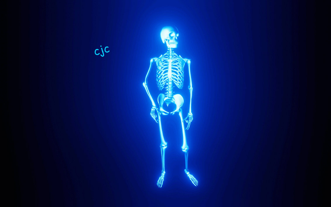 Glowing Skeleton by Cosmic-Flux on DeviantArt