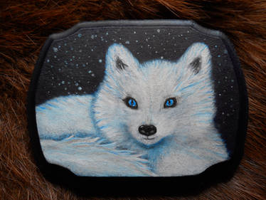 Arctic Fox Mini Painting