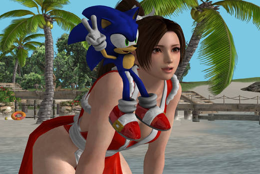 Sonic and Mai Shiranui photoshoot 1