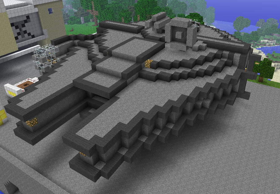 Millennium Falcon Minecraft By Arc1160 On Deviantart