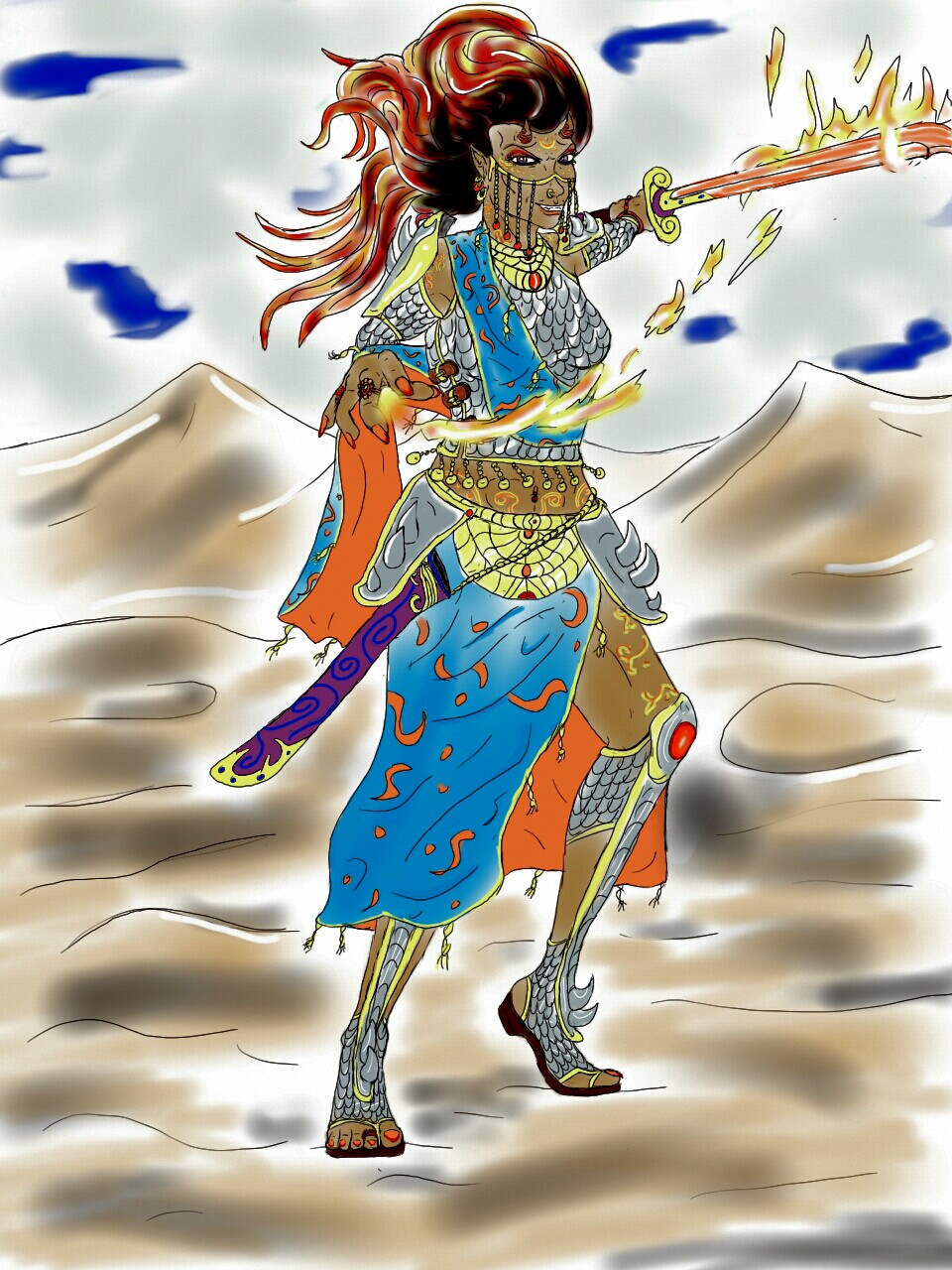 pic Ifrit Pathfinder Female female ifrit by knight of ishtar on