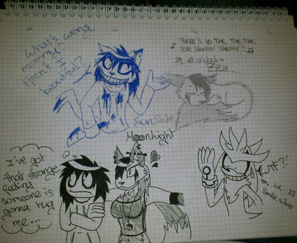Boredom drawing - TEST - by SunShineMoonLight