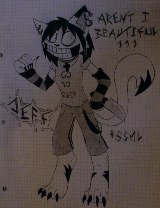 Jeff the Killer - Cat form - Other style