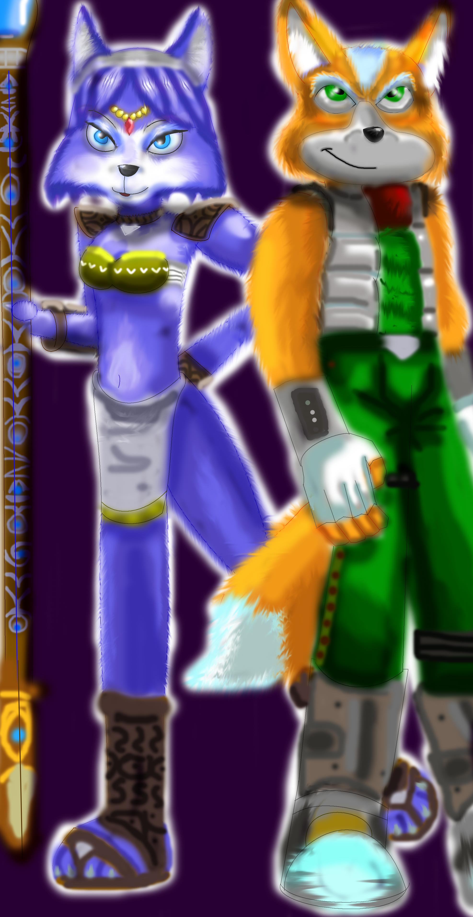 Krystal and Fox McCloud by n53 on DeviantArt