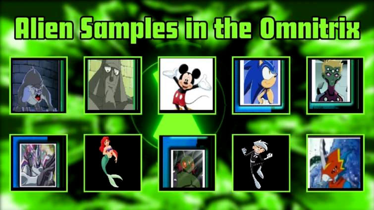 Alien Samples in Tyler's Omnitrix by superprime635472 on DeviantArt