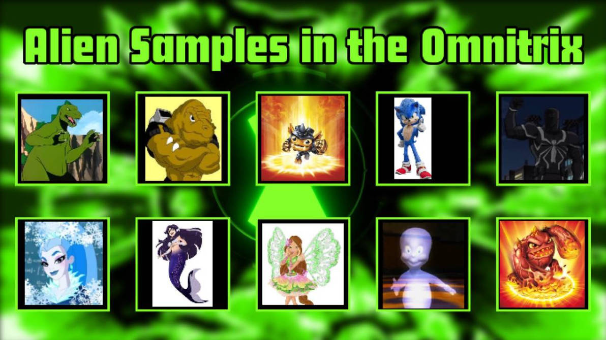 Alien Samples in Artem's Omnitrix by superprime635472 on DeviantArt