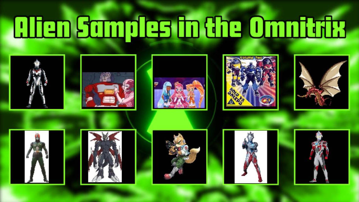 Alien Samples in Tyler's Omnitrix 2 by superprime635472 on DeviantArt