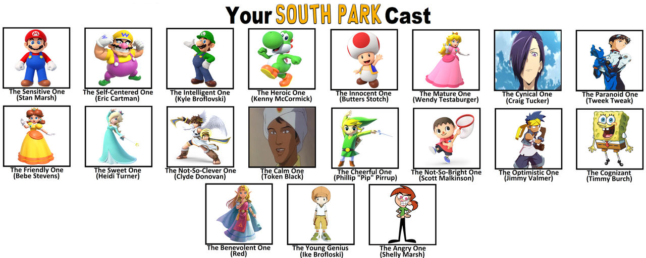 My South Park Cast By Tara012 On DeviantArt My south park cast by tara012 on deviantart