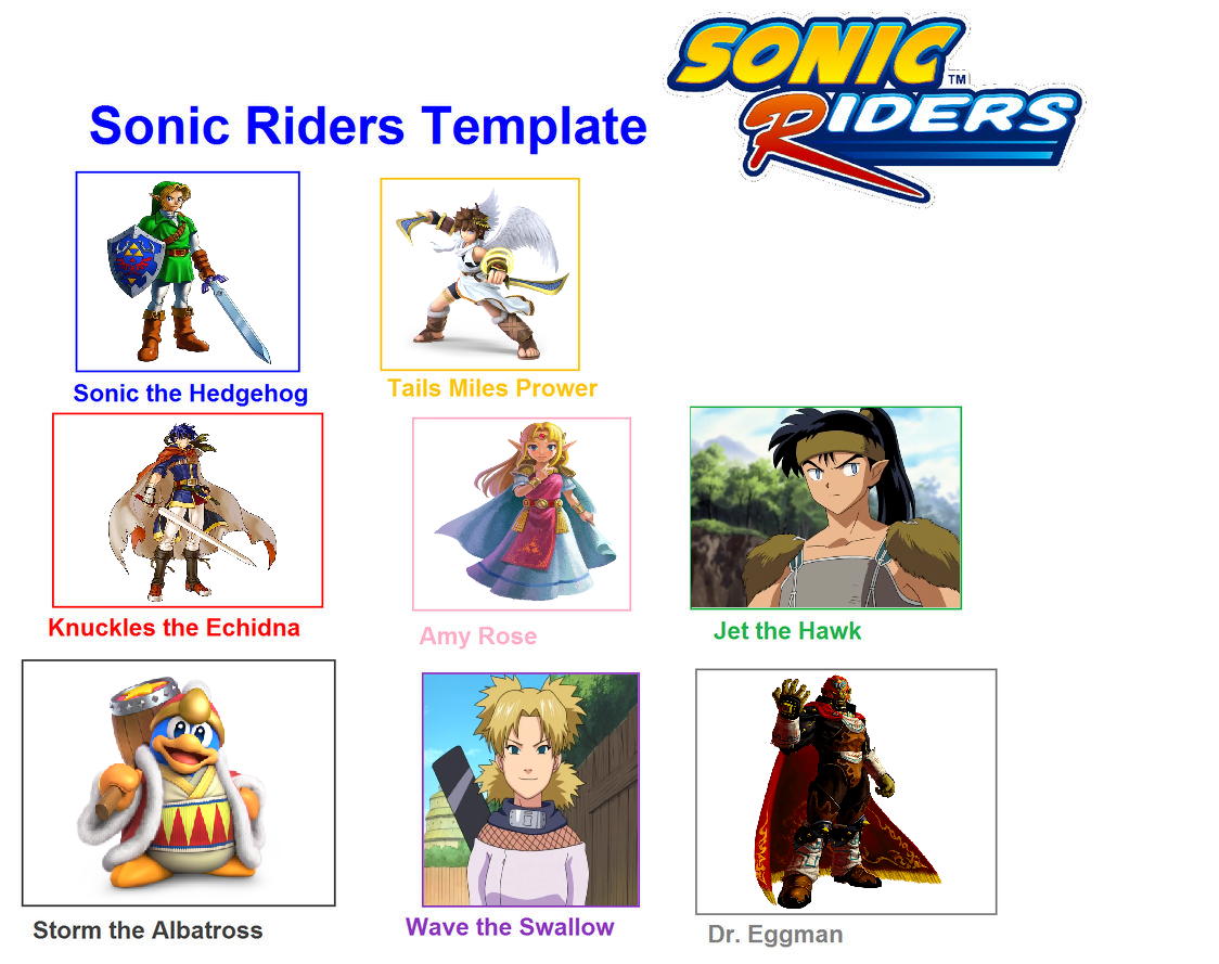 Sonic Riders Names My Sonic Riders Cast by Tara012 on DeviantArt