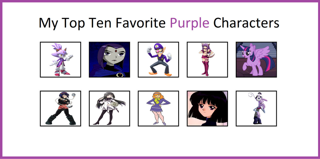 Purple Characters Rivals My Top 10 Favorite Purple Characters by Tara012 on DeviantArt