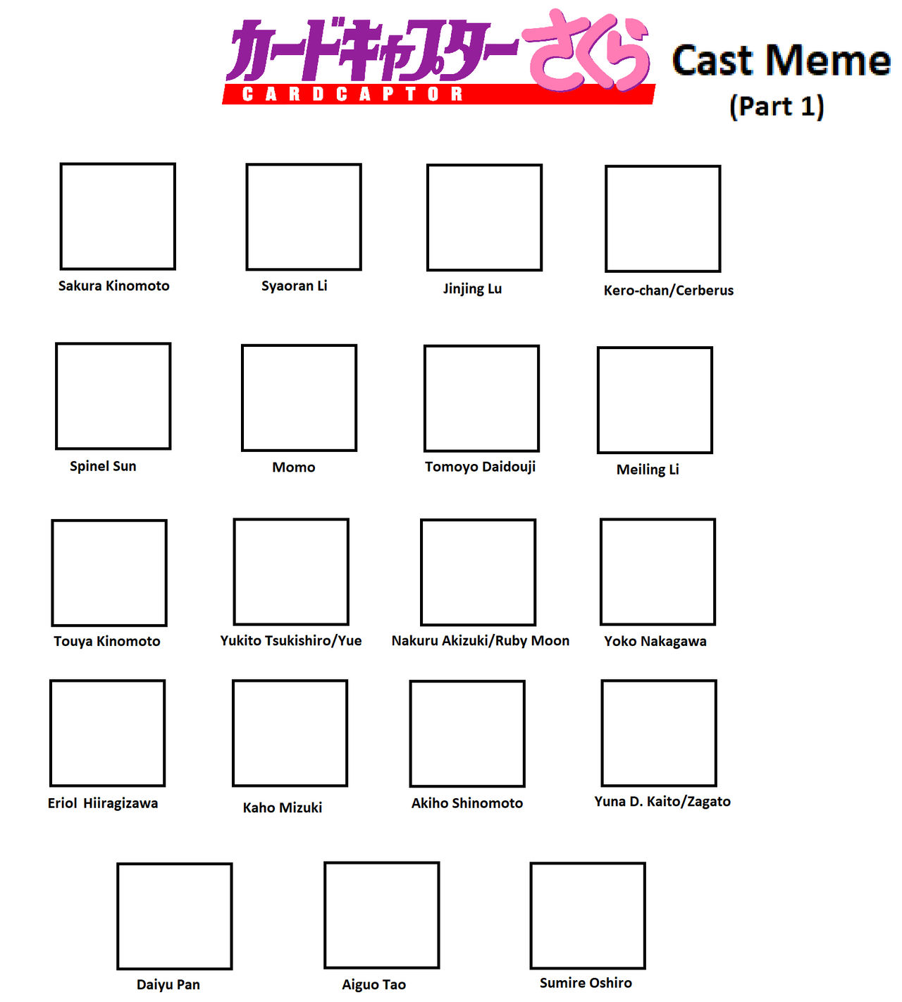 Sakra Cast Cardcaptor Sakura Cast Meme (Part 1) by Tara012 on DeviantArt