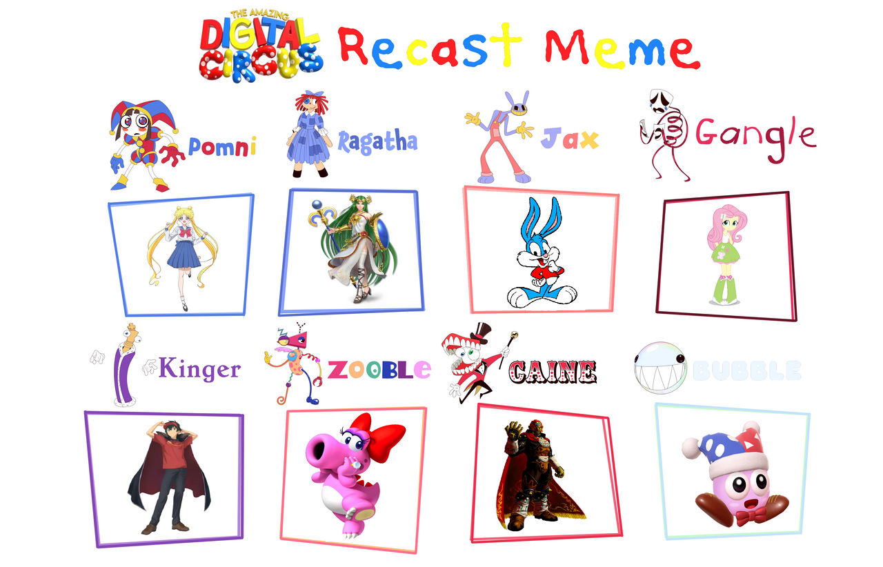 Cicus Meme The Amazing Digital Circus Cast Meme (My Style) by Tara012 on DeviantArt
