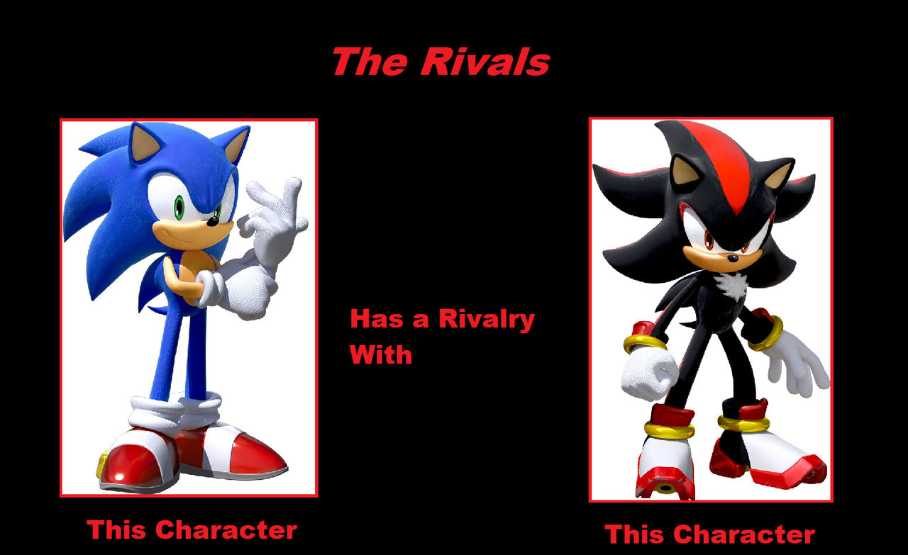 Shadow Halftone Rivals Rivals Meme (Sonic and Shadow) by Tara012 on DeviantArt