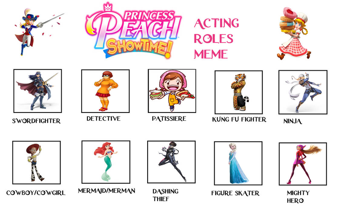 My PPS Acting Roles Meme by Tara012 on DeviantArt