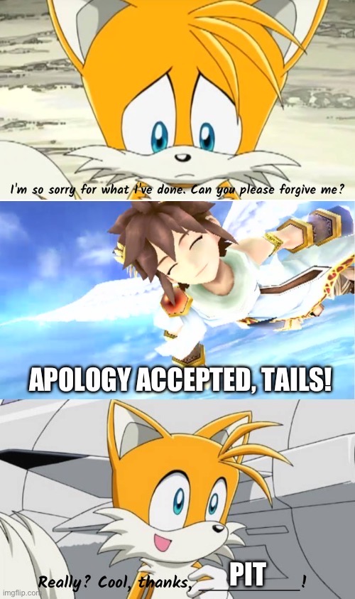 Tails Getting Whoop Pit Accepts Tails Apology by Tara012 on DeviantArt