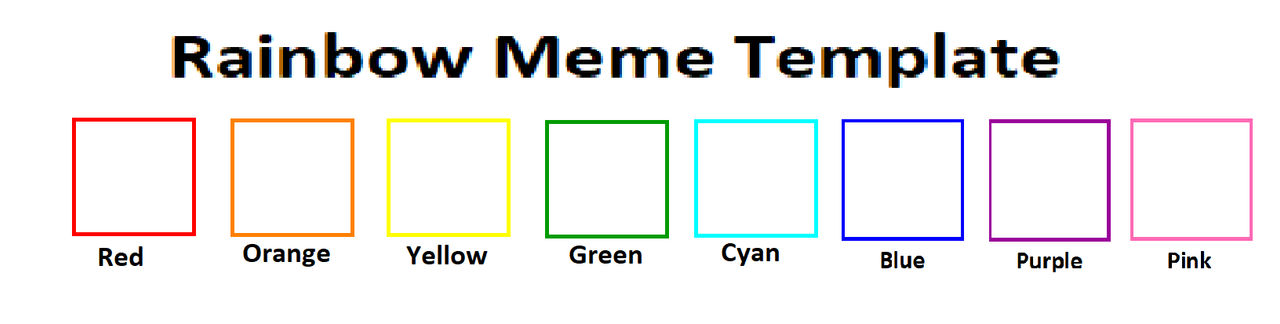 Rainbow Meme Template by Tara012 on DeviantArt
