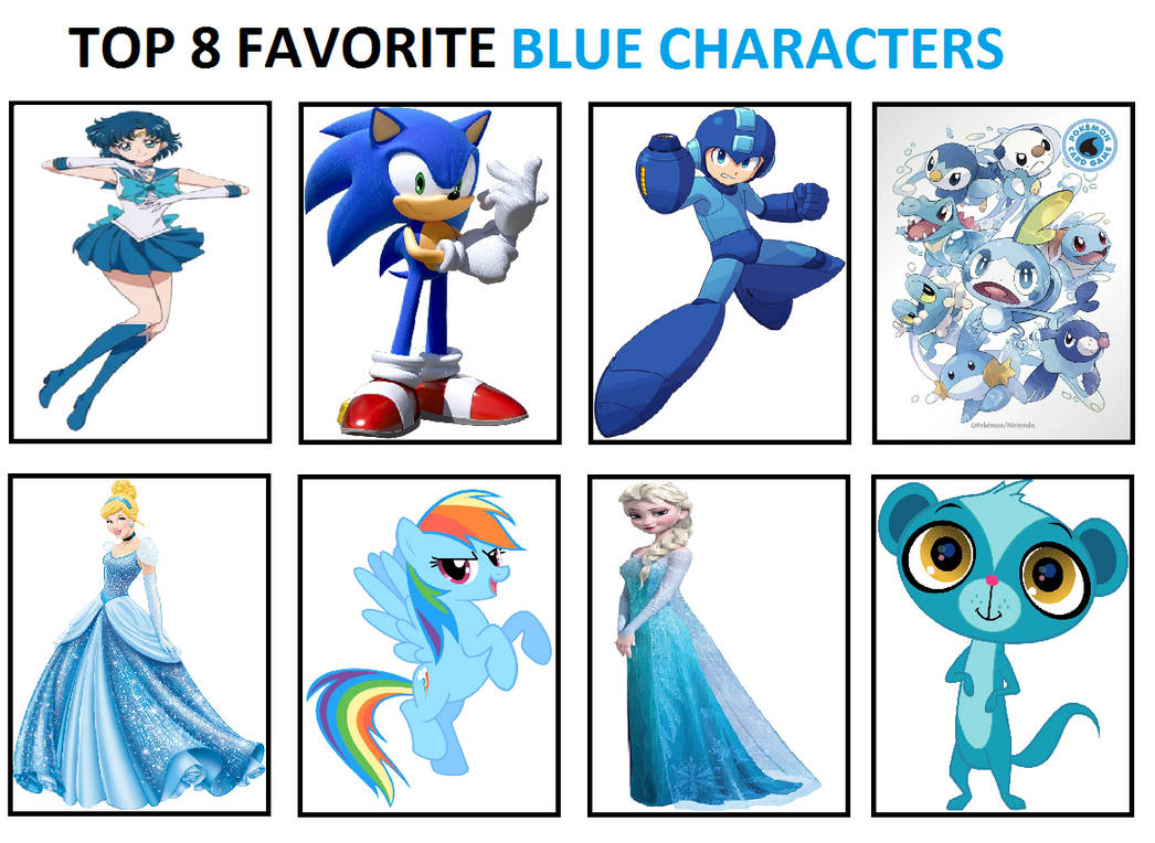 My Top 8 Favorite Blue Characters by Tara012 on DeviantArt