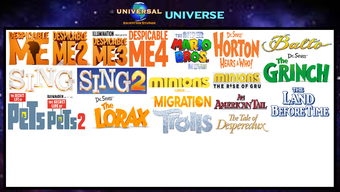 Universal Pack Deviantart My Own Universal Animation Studios Universe by Tara012 on DeviantArt