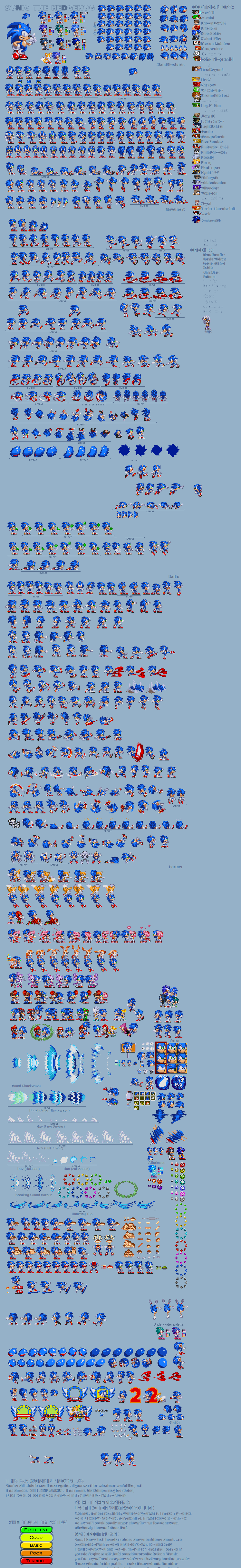 Modern Sonic Sprite Sheet by RedactedAccount on DeviantArt