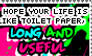 + Toilet paper +