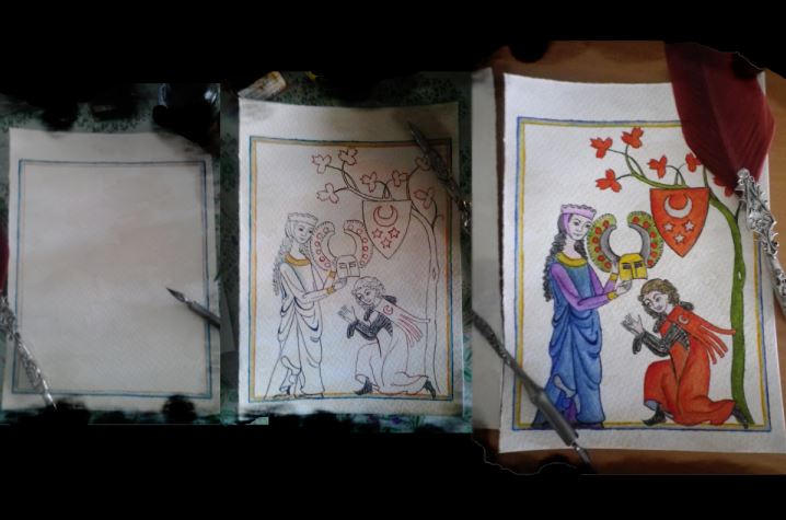 Codex Style Drawing Medieval Codex by AnaGalvan on DeviantArt