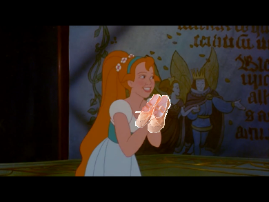 Thumbelina with her Dancing Slippers