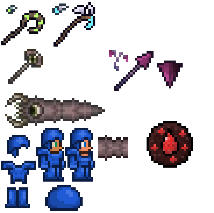 Some terraria sprites part 2 by OpalAutumns on DeviantArt