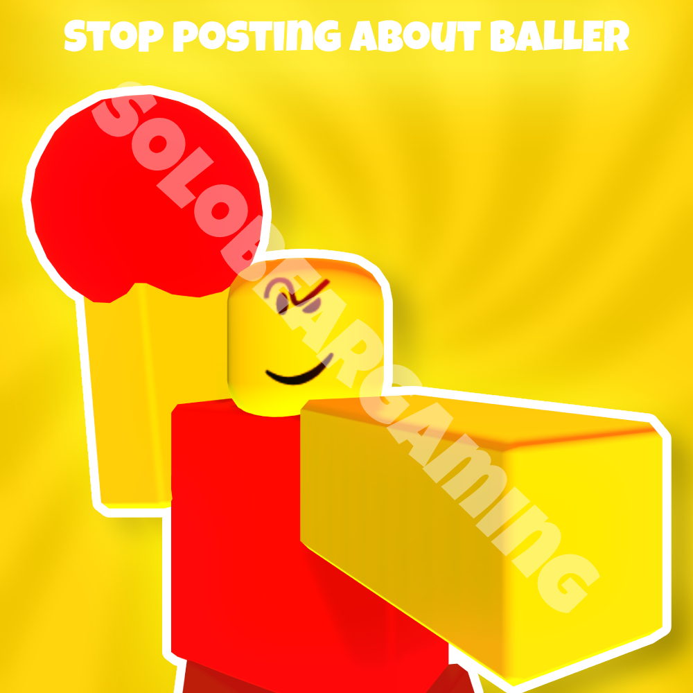 Roblox Baller PNG meme, Roblox Baller / Stop Posting About Baller