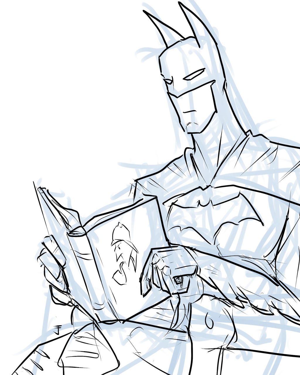 Batman reading Sherlock