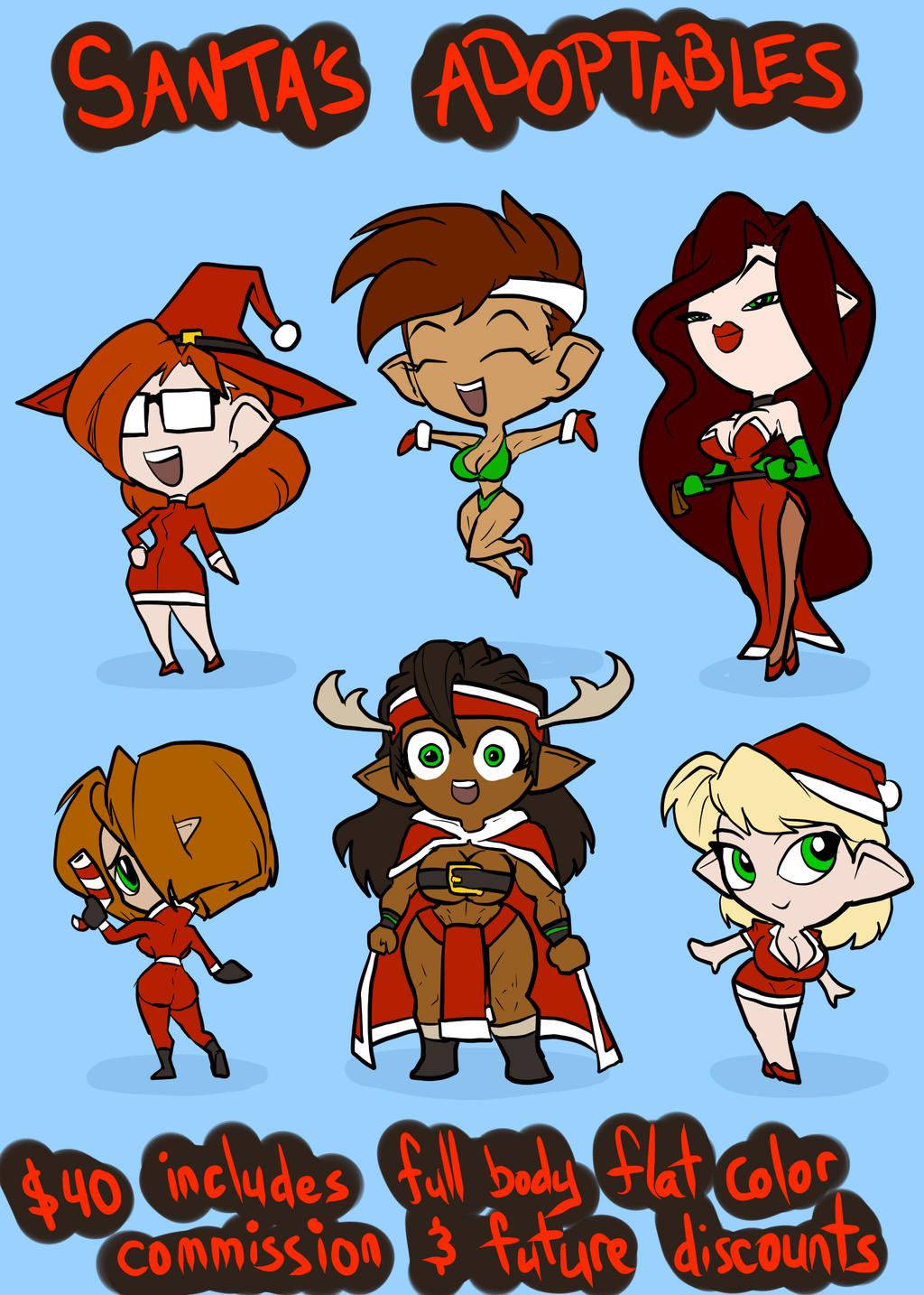 Santa's Little Helper Adoptables: Closed by JonFreeman
