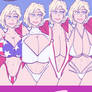 alternate versions of the Power Girl print