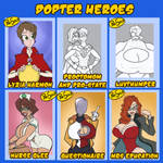 Dopter Heroes - 1/6 available by JonFreeman