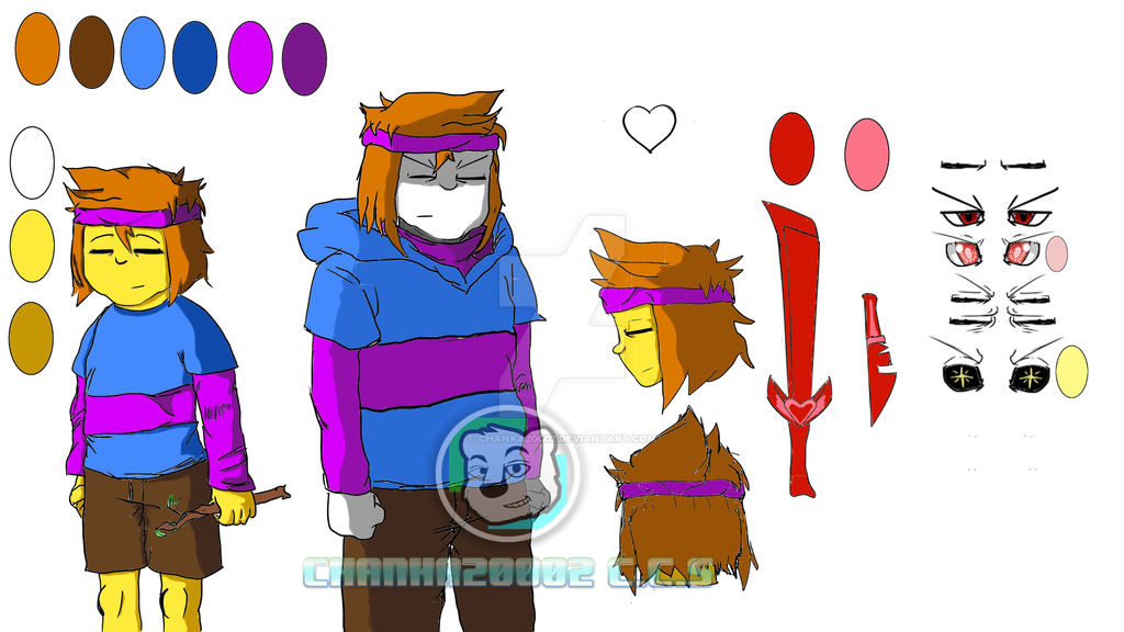 Frisk Reference Drawing Frisk Reference Sheet Realtale With Logo by Chanka20002 on DeviantArt