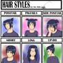 Sasukes's hair