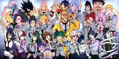 Mha Group My Hero Academia Group Fan Art by AnimeSplash13 on DeviantArt