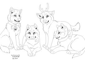 Free Wolf Gift Lineart Paintfriendly